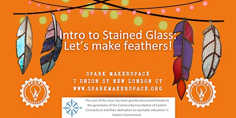 Intro to Stained Glass: Let’s make feathers! 8/13/2022
