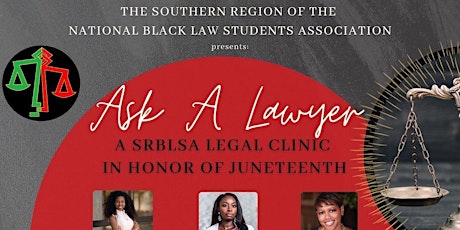 Ask A Lawyer: SRBLSA’s Free Annual Legal Clinic in support of Juneteenth tickets