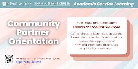 Academic Service Learning - Community Partner Orientation tickets
