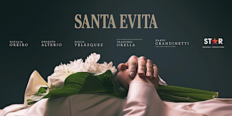 Imagen principal de Proyección primer episodio Santa Evita - Conecta FICTION & ENTERTAINMENT