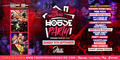 The Freshers House Party | Gloucestershire Freshers 2022 tickets