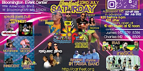 Twin Cities Carifest 2022 tickets