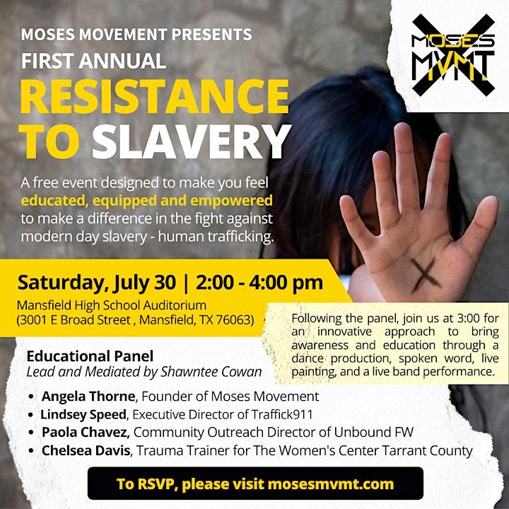 Moses Movement's Resistance to Slavery Event image
