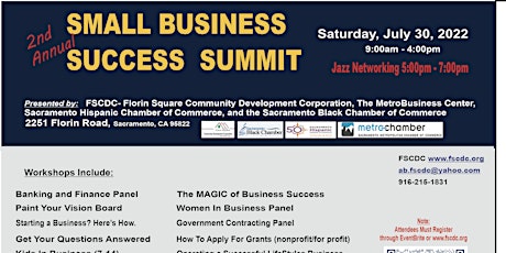 2nd Annual Small Business Success Summit - 2022 tickets