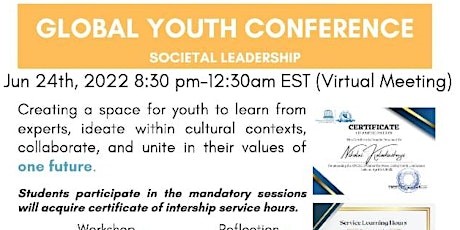 GLOBAL YOUTH CONFERENCE-SOCIETAL LEADERSHIP tickets