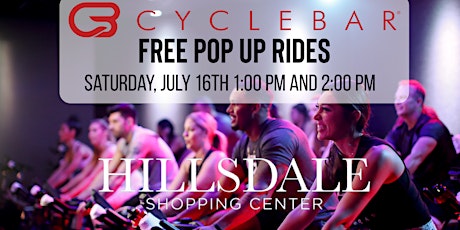 FREE CycleBar Pop Up Ride at the Hillsdale Mall! tickets
