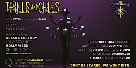 Thrills and Chills: Dark Waves and Dangerous Babes! @ Q's Lounge tickets