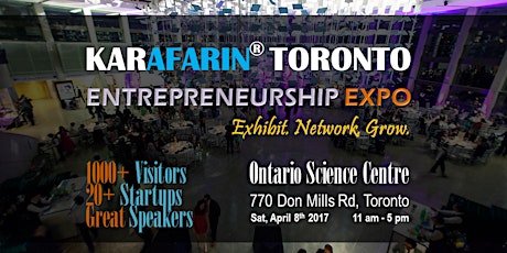 Karafarin Toronto Entrepreneurship EXPO 2017 primary image