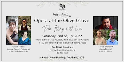 Opera at the Olive Grove: Winter Series 2022