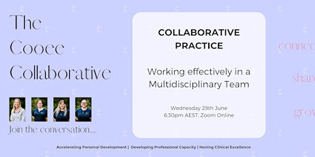 Collaborative Practice:  Working within a Multidisiciplinary Team billets