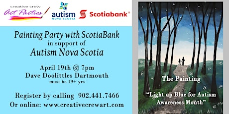 Paint Fundraiser for Autism Nova Scotia with Scotia Bank primary image