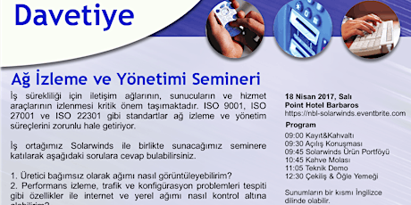 Ağ İzleme ve Yönetimi Semineri primary image