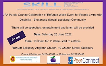 Celebration of Refugee Week for People Living with Disability tickets