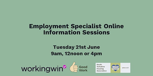 Employment Specialist Online Information Sessions