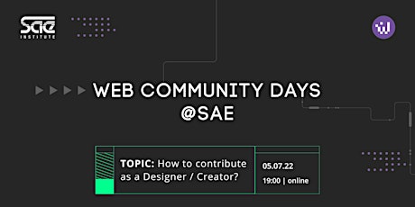 WEB COMMUNITY DAYS |  How to contribute as a designer &  creator tickets
