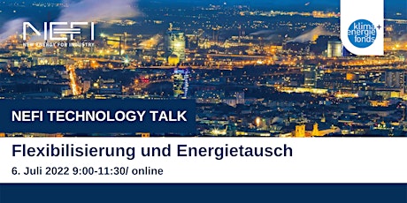 NEFI Technology Talk: Flexibilisierung und Energietausch tickets