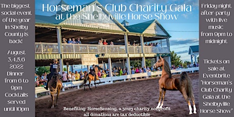 Horseman's Club Charity Gala at the Shelbyville Horse Show tickets