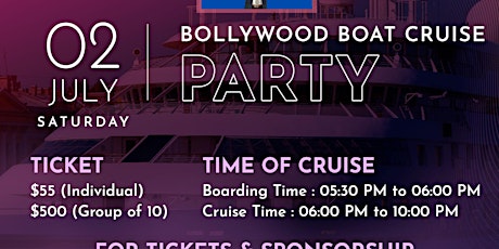 Bollywood Boat Cruise Party tickets