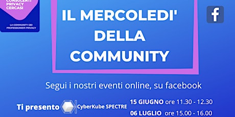 Il Mercoledì della Community CPC : "Ti presento Cyberkube SPECTRE" tickets