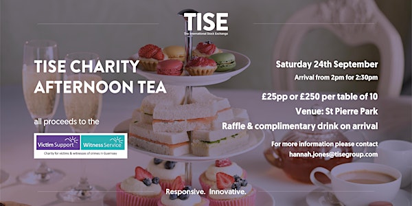 Afternoon Tea in aid of Victim Support & Witness Service