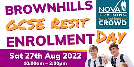 Brownhills  GCSE Resit Enrolment Day tickets