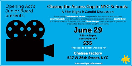 Closing the Access Gap in NYC Schools: A Film Night & Candid Discussion tickets