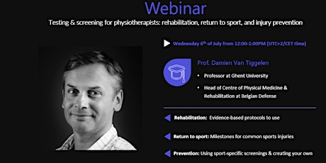 Testing & screening for physiotherapists (Webinar) tickets