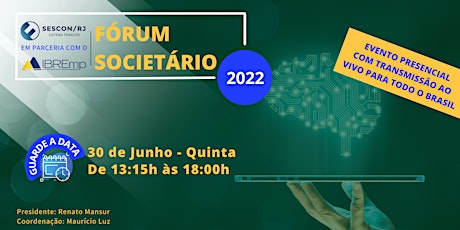 Imagem principal do evento Fórum Societário 2022 - Sescon RJ