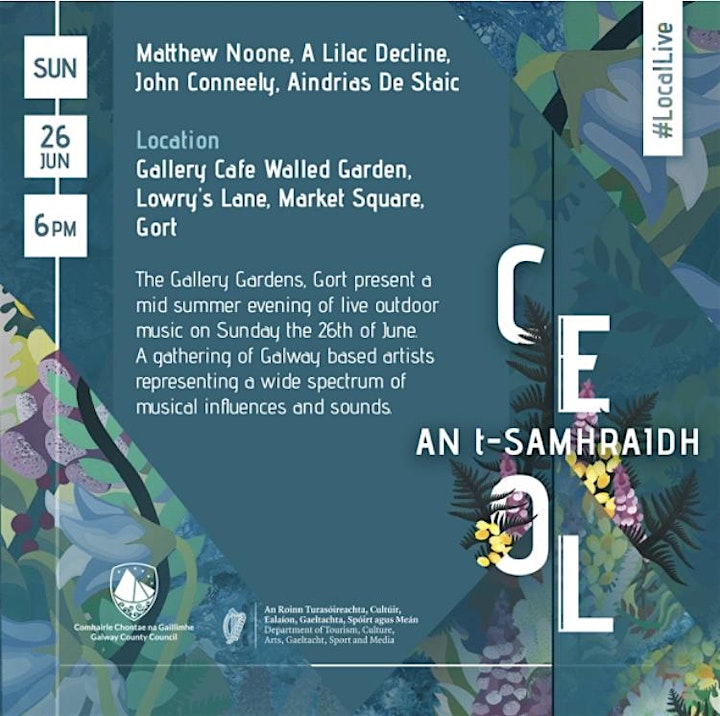 The gallery cafe presents Ceol an t-Samhraidh ,a midsummer music evening. image
