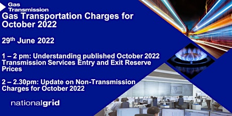 Gas Transportation Charges for October 2022 - An update tickets