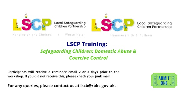 Safeguarding Children: Domestic Abuse & Coercive Control (in-person)