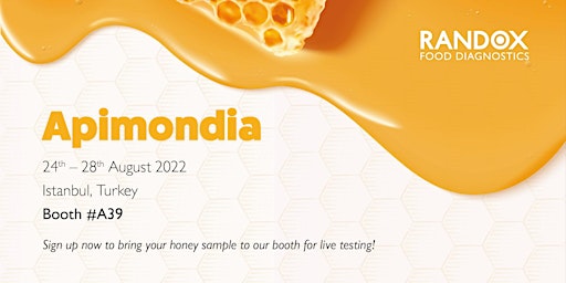 Test your honey sample at Apimondia with Randox Food!