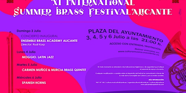 XI Summer Brass Festival Alicante Carmen Muñoz & Murcia Brass Quintet