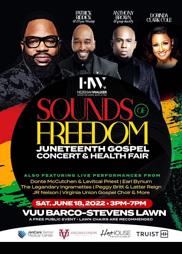Juneteenth Sounds of Freedom (Celebrating our Seniors) with Hezekiah Walker image