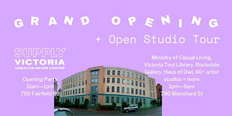 Creative Reuse Centre Grand Opening Party + Open Studio Tour tickets