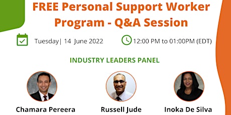 FREE Personal Support Worker Program - Q&A Session primary image