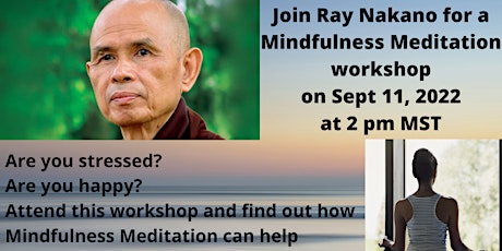 Mindfulness Meditation workshop by Ray Nakano