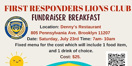 First Responders Lions Club Fundraiser Breakfast tickets