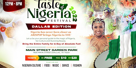 A Taste of Nigeria - Dallas tickets