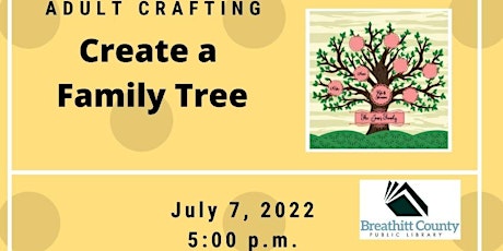 Create a Family Tree Craft tickets