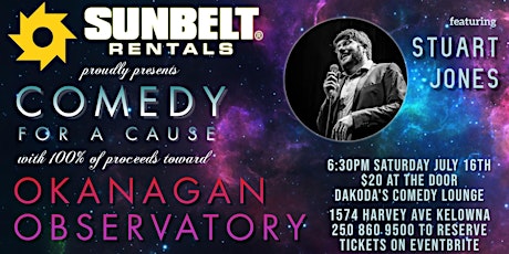 Sunbelt Rentals presents Comedy for a Cause for the Okanagan Observatory tickets