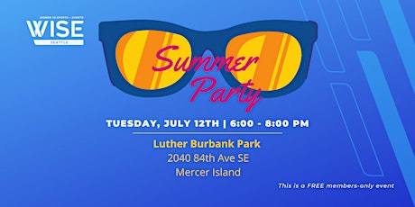 WISE Seattle Summer Party tickets