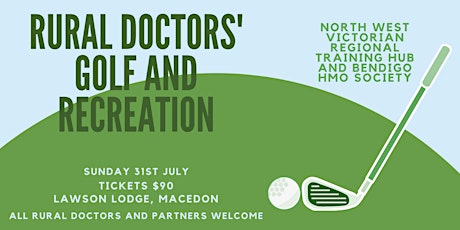 Rural Doctors' Golf and Recreation Day tickets