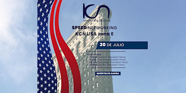 KCN Speed Networking Online USA - 20 de julio