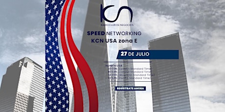 KCN Speed Networking Online USA - 27 de julio tickets