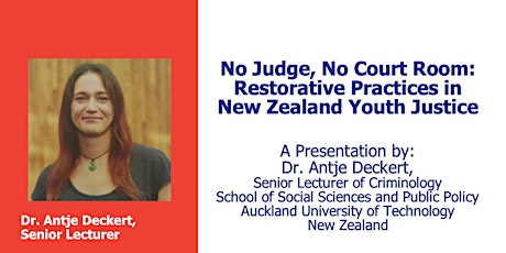 No Judge, No Court Room: Restorative Practices in New Zealand Youth Justice primary image