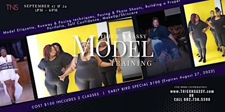 DFW Thick N Sassy Plus Size Model Training & Etiquette Bootcamp tickets