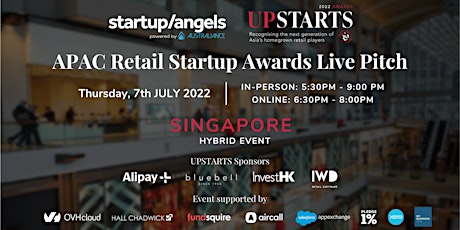 Startup&Angels x UPSTARTS Awards  - Asia Pacific Retail Startup Pitch night tickets