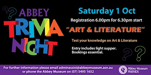 Abbey Trivia Night - "Art and Literature"
