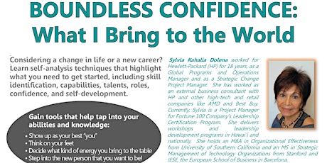 Boundless Confidence: What I Bring to the World tickets